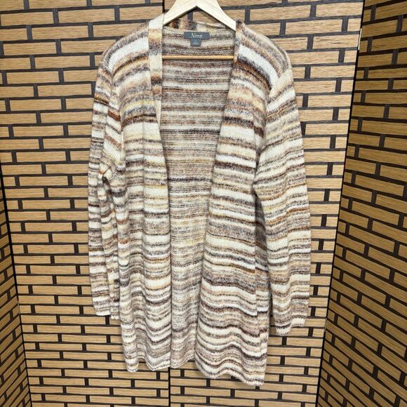 Natural Reflections Stripe Cardigan Size XL - Picture 1 of 7